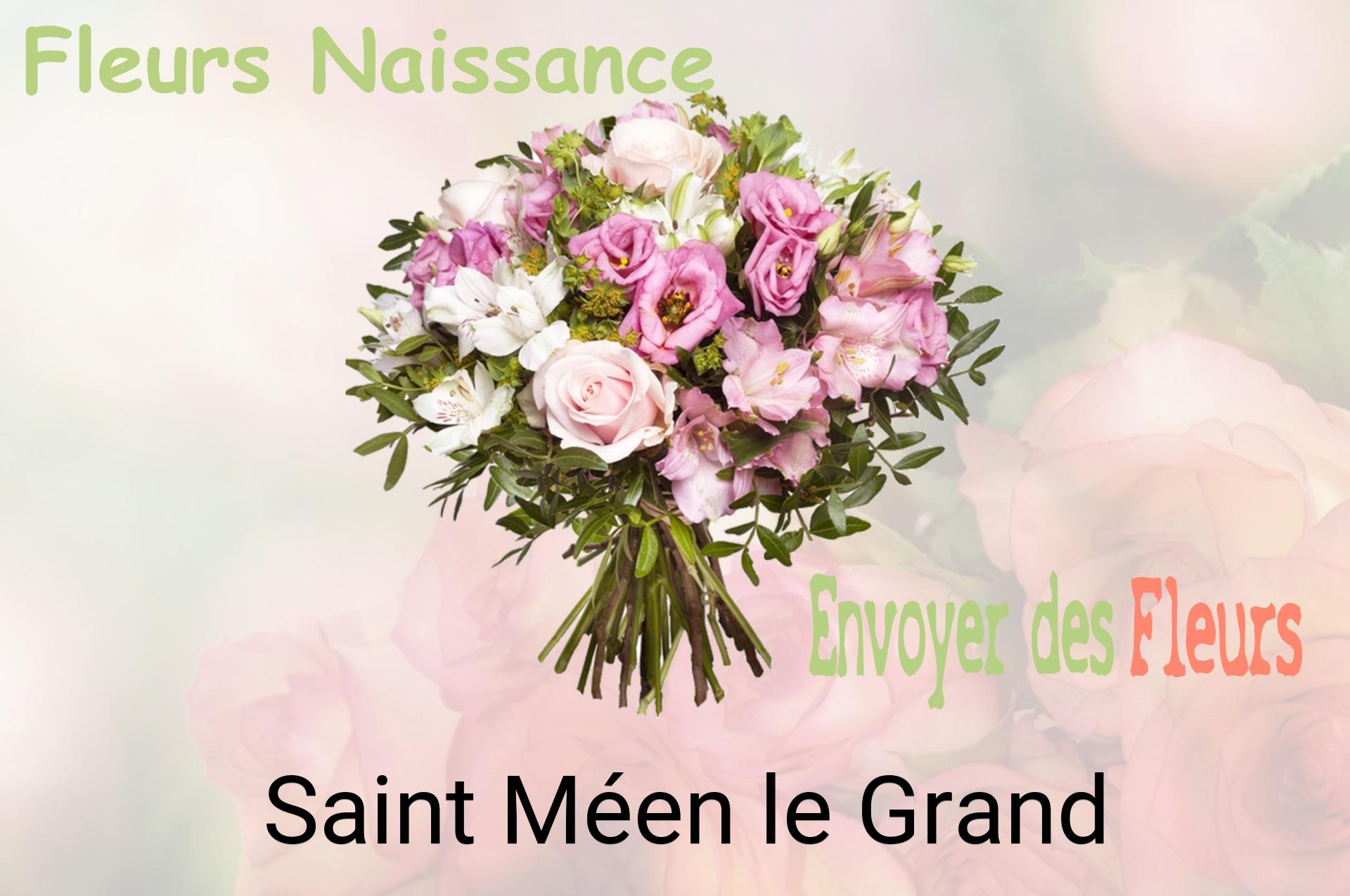 Bouquet de fleurs de naissance livré à Saint-Méen-le-Grand